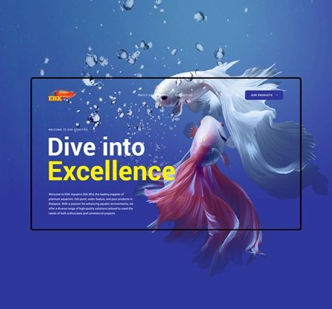 Aquatic Website Design & Development Malaysia | eJeeban Web Design Agency Malaysia
